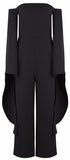 Black Off-the-Shoulder Long-Sleeve Jumpsuit