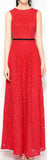 Backless Lace Gown, Red