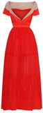 Satin and Voile Gown