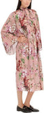 Geranium Printed Pleated Georgette Dress