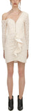Sequin Embellished Ruffle Mini Dress