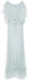 Chiffon Leaf Appliques Gown