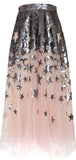 Sequined Star Gauze Skirt