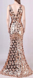 Embellished Sleeveless Gown - Gold or Black