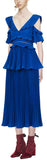 Pleated Cobalt Dress