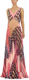 Geometric Printed Chiffon Dress | DESIGNER INSPIRED FASHIONS