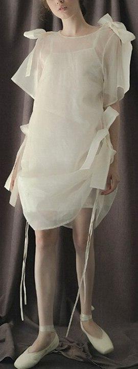 Ruched Tie Tulle Dress