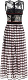 Embellished Gingham Dress
