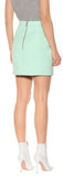 Double-Breasted Jacket and Skirt Set, Mint Green