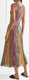 Metallic Knitted Midi Dress
