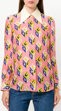 GG Wallpaper Blouse, Pink