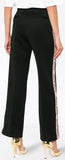 Striped Sports Jacket and Pant Set with Logo