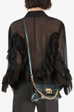 Shirt with Ruffles, Black