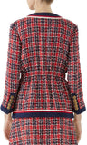 Cinch Waist Tweed Jacket