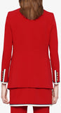 Contrast Blazer in Red