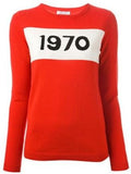 '1970' Knit Sweater in Red - DESIGNER INSPIRED FASHIONS