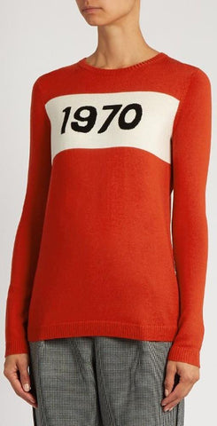 '1970' Knit Sweater in Red - DESIGNER INSPIRED FASHIONS
