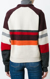 'Dinky' Striped Sweater Multi/White - DESIGNER INSPIRED FASHIONS
