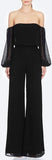 Black Off-the-Shoulder Pantsuit