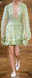 'Valda' Floral Silk Mini Dress