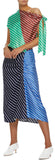 'Delphina' Stripe Shirred Skirt, Blue or Green