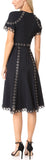 Grommet Stretch Dress