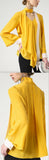 Ruffle Silk V-Neck Blouse