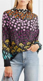 Printed Crepe de Chine Blouse
