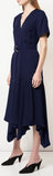 'Claire' Wrap Dress, Blue | DESIGNER INSPIRED FASHIONS