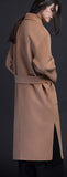 Robe-Wrap Wool Coat, Camel