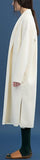 Robe-Wrap Wool Coat, White