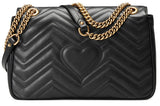 GG Marmont 2.0 Medium Quilted Shoulder Bag in Pink or Black - DESIGNER INSPIRED FASHIONS