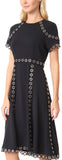 Grommet Stretch Dress
