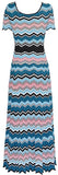 Knit Zig Zag Maxi Dress, Multi