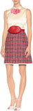 Satin and Plaid Dress