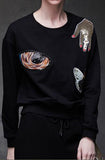 Embellished Tracksuit in Black - DESIGNER INSPIRED FASHIONS
