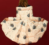 Printed A-Line Puffer Down Coat - DESIGNER INSPIRED FASHIONS