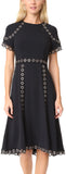 Grommet Stretch Dress