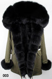 Fur-Lined, Hooded & Trimmed Parka Coat - Various Colors to choose from