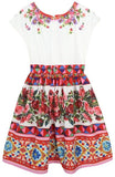 Floral Dress with Mambo Print - DESIGNER INSPIRED FASHIONS