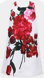 Jacquard Floral Print Dress - DESIGNER INSPIRED FASHIONS