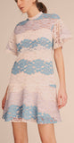Floral Lace Dress with Flutter Sleeves | DESIGNER INSPIRED FASHIONS