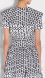 Black & White Print Ruffle Top & Skirt Set - DESIGNER INSPIRED FASHIONS