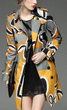 Book Cover Print Coat - DESIGNER INSPIRED FASHIONS