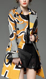 Book Cover Print Coat - DESIGNER INSPIRED FASHIONS