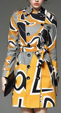 Book Cover Print Coat - DESIGNER INSPIRED FASHIONS