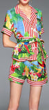 Tropical Printed Shirt & Short Set - DESIGNER INSPIRED FASHIONS