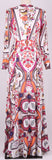 Mixed Print V-Neck Maxi Dress - DESIGNER INSPIRED FASHIONS