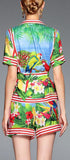 Tropical Printed Shirt & Short Set - DESIGNER INSPIRED FASHIONS
