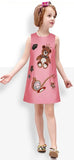 3D Print Clock & Teddy Bear Print Dress - DESIGNER INSPIRED FASHIONS